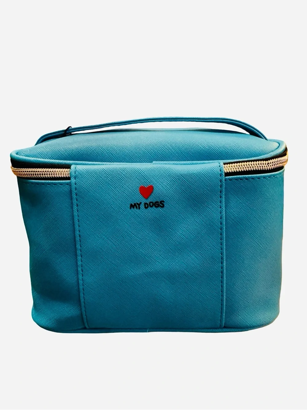Marc Tetro Blue Dog Print Cosmetic Case NWT